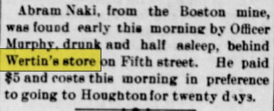 Wertins - Jan 1897 Article (newer photo)